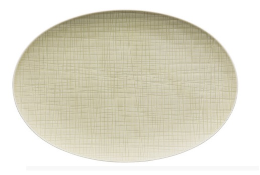 Mesh Cream Oval Platter 34cm